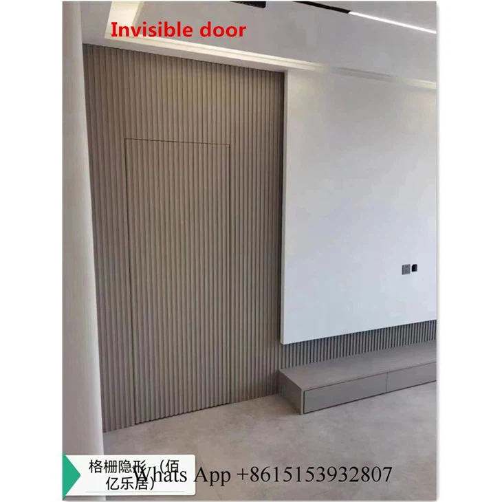 Invisible Door Panel Interior Home Living Roon Wall Paneling Door